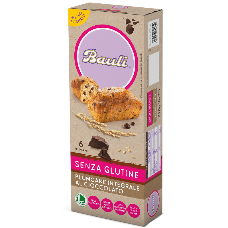 Alpipan Bauli Plumcake Integrale Cioccolato 6x35 G