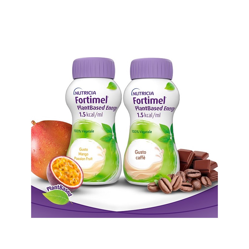 Danone Nutricia Soc. Ben. Fortimel Plant Based Mango Passion Fruit 4 Bottiglie Da 200 Ml