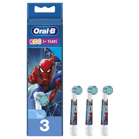 Procter & Gamble Oralb Testine Ricambio Spazzolino Kitds 3+ Anni 3 Pezzi