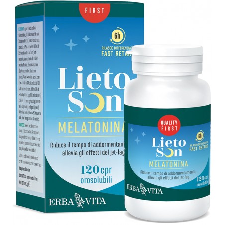 Erba Vita Group Lietoson Melatonina 120 Compresse Orosolubili