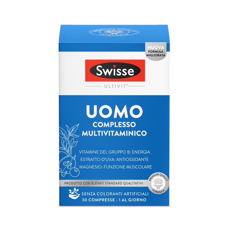 Health And Happiness It. Swisse Multivitaminico Uomo 30 Compresse