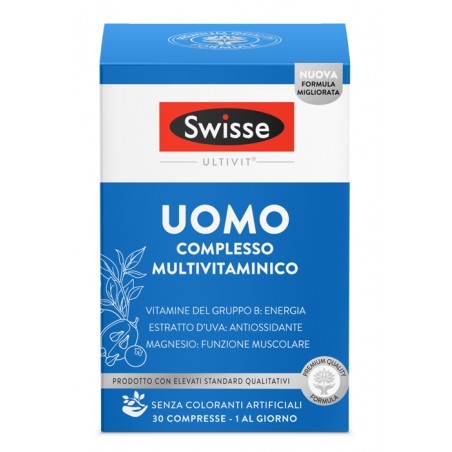 Health And Happiness It. Swisse Multivitaminico Uomo 30 Compresse