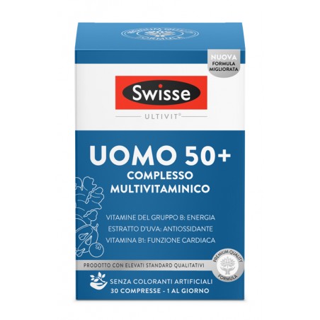 Health And Happiness It. Swisse Multivitaminico Uomo 50+ 30 Compresse