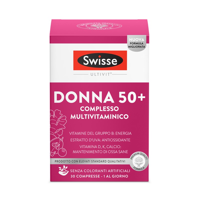 Health And Happiness It. Swisse Multivitaminico Donna 50+ 30 Compresse