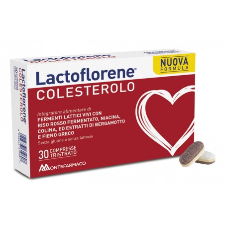 Montefarmaco Otc Lactoflorene Colesterolo Tristrato 30 Compresse integratore con fermenti e riso rosso