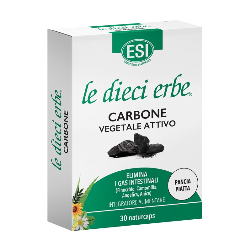 Esi Le Dieci Erbe Carbone Vegetale Attivo 30 Naturcaps