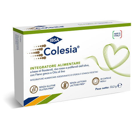 IBSA Colesia metabolismo del colesterolo, dei trigliceridi e dei lipidi 30 capsule molli