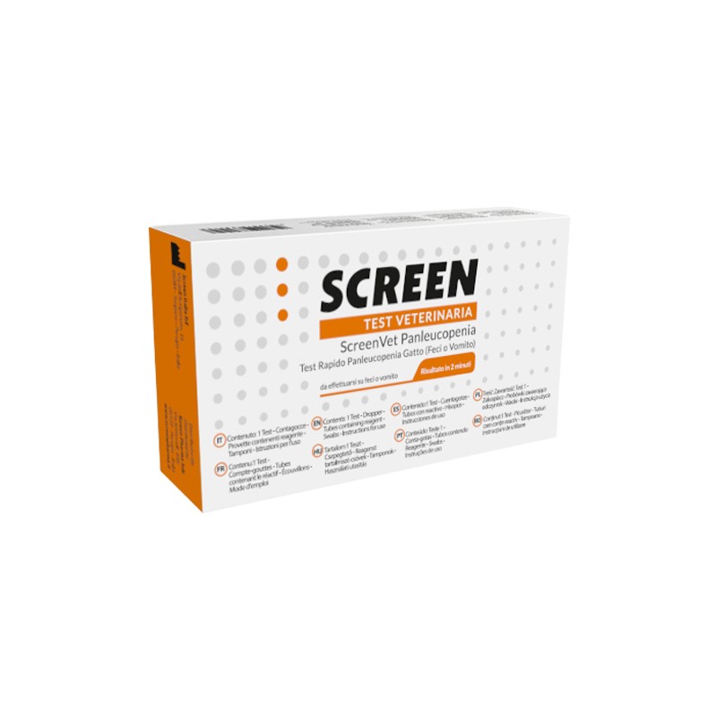 Screen Italia Screenvet Test Rapido Veterinaria Panleucopenia Feci/vomito Gatto