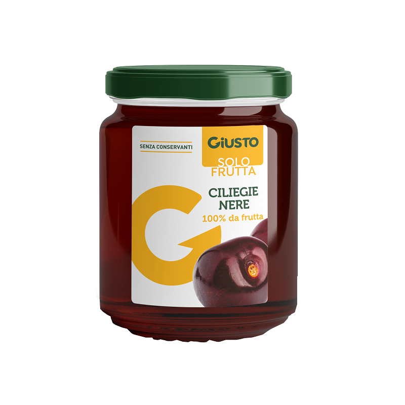 Farmafood Giusto Solo Frutta Marmellata Ciliegie Nere 284 G