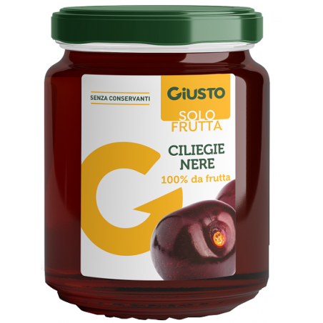 Farmafood Giusto Solo Frutta Marmellata Ciliegie Nere 284 G