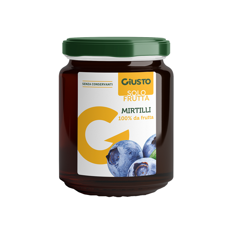 Farmafood Giusto Solo Frutta Marmellata Mirtilli 284 G