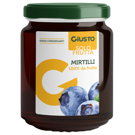 Farmafood Giusto Solo Frutta Marmellata Mirtilli 284 G