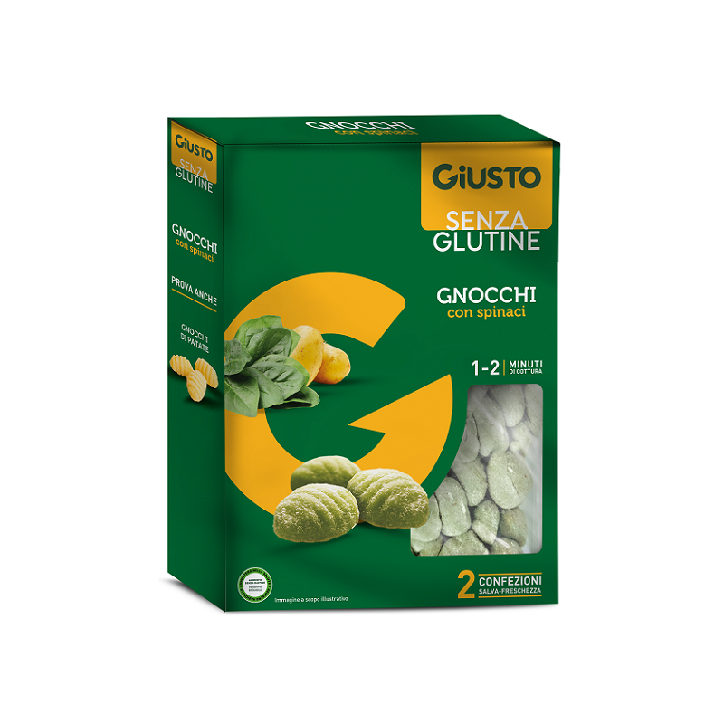 Farmafood Giusto Senza Glutine Gnocchi Spinaci 500 G