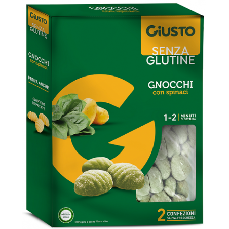 Farmafood Giusto Senza Glutine Gnocchi Spinaci 500 G