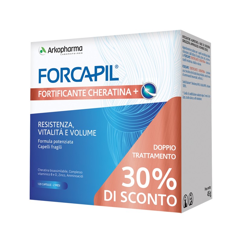 Arkofarm Forcapil Fortificante Cheratina+ Promo 120 Capsule Prezzo Speciale