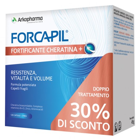 Arkofarm Forcapil Fortificante Cheratina+ Promo 120 Capsule Prezzo Speciale