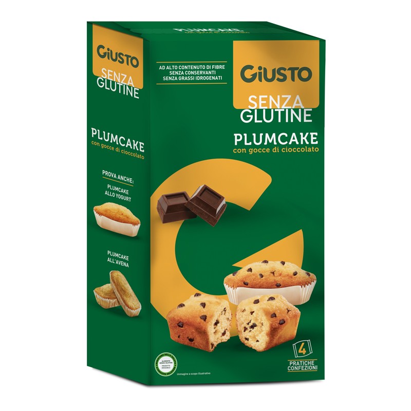 Farmafood Giusto Senza Glutine Plumcake Con Gocce Di Cioccolato 160 G