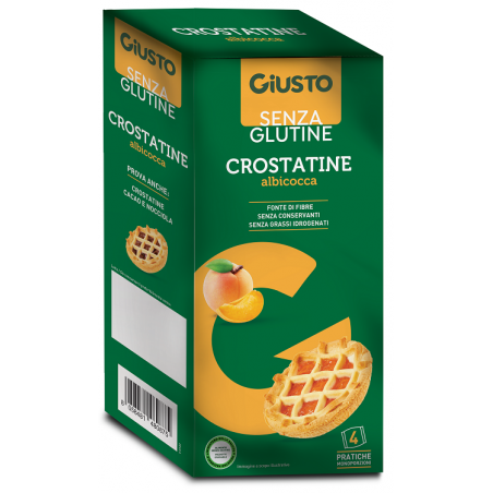 Farmafood Giusto Senza Glutine Crostatina Albicocca 4 Pezzi Da 45 G