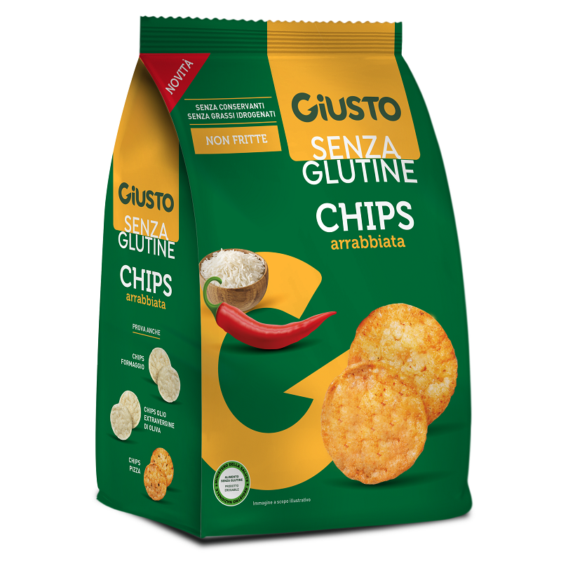 Farmafood Giusto Senza Glutine Chips Arrabbiata 40 G