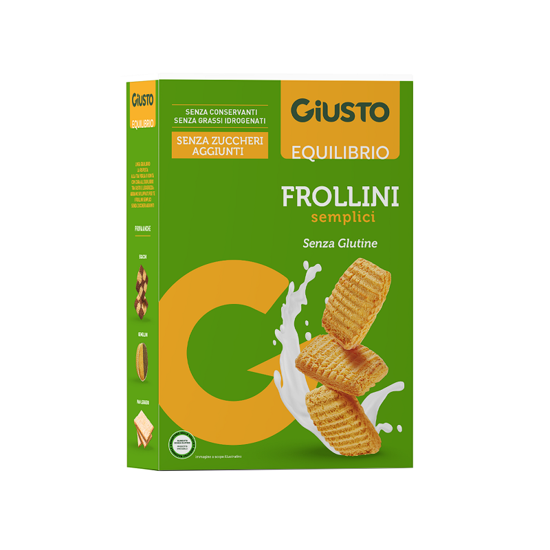 Farmafood Giusto Senza Glutine Frollini Semplici 250 G