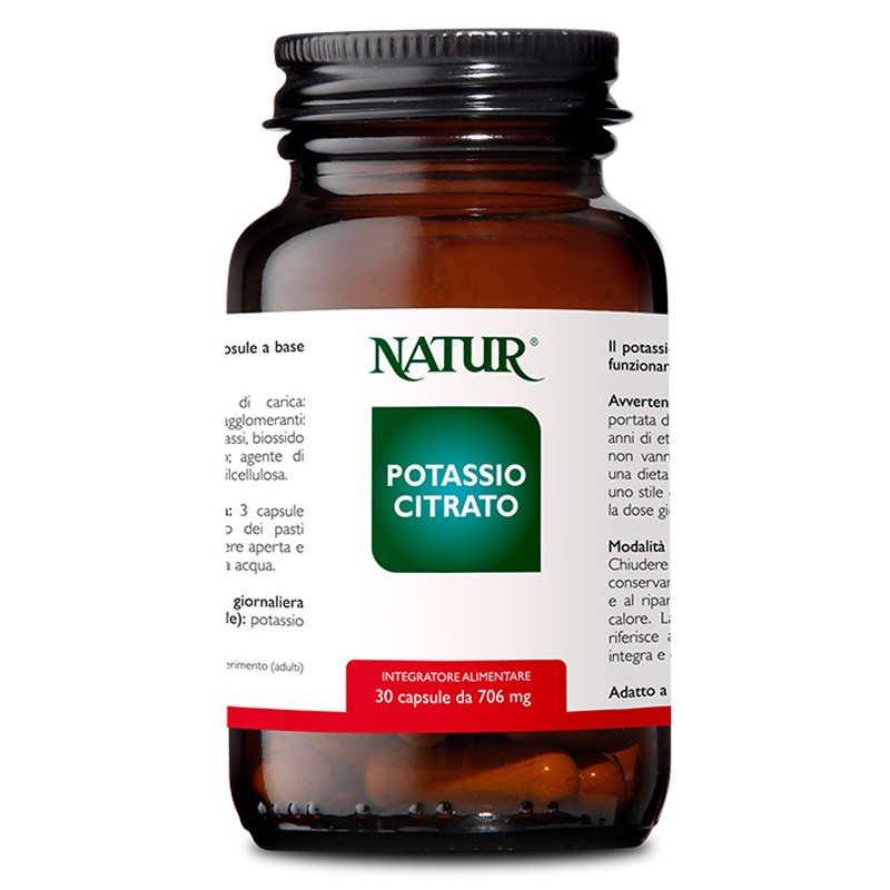 Natur Potassio Citrato 30 Capsule