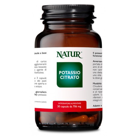 Natur Potassio Citrato 30 Capsule