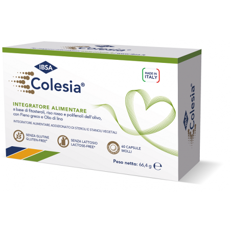 Confezione da 60 capsule soft gel di Colesia della Ibsa Farmaceutici