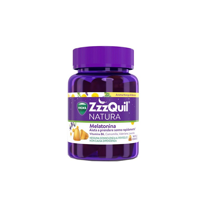 Procter & Gamble Vicks Zzzquil Natura Mango & Banana 30 Pastiglie Gommose