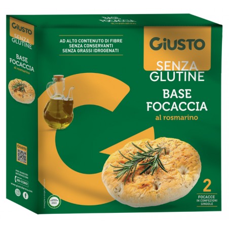 Farmafood Giusto Senza Glutine Fondi Focaccia Rosmarino 280 G