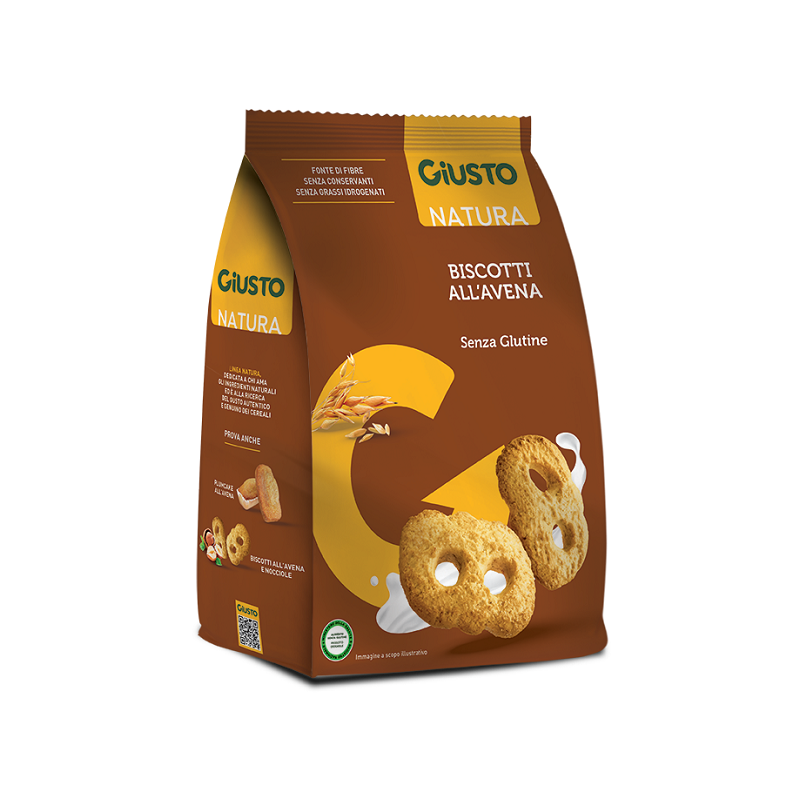 Farmafood Giusto Senza Glutine Biscotti Avena 250 G