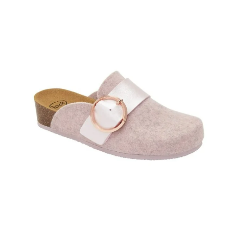 Scholl Shoes Calzatura Amalfi Clog Recycled Felt+synthetic Woman Pink Feltro Riciclato + Similpelle 38