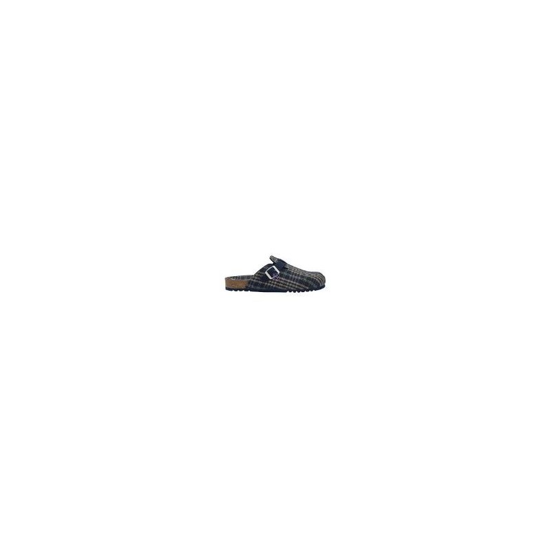 Scholl Shoes Calzatura Amiata Man Textile Tris Man Navy Blue Tessuto 42