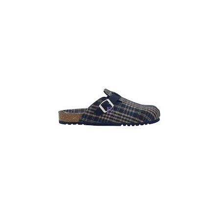 Scholl Shoes Calzatura Amiata Man Textile Tris Man Navy Blue Tessuto 44