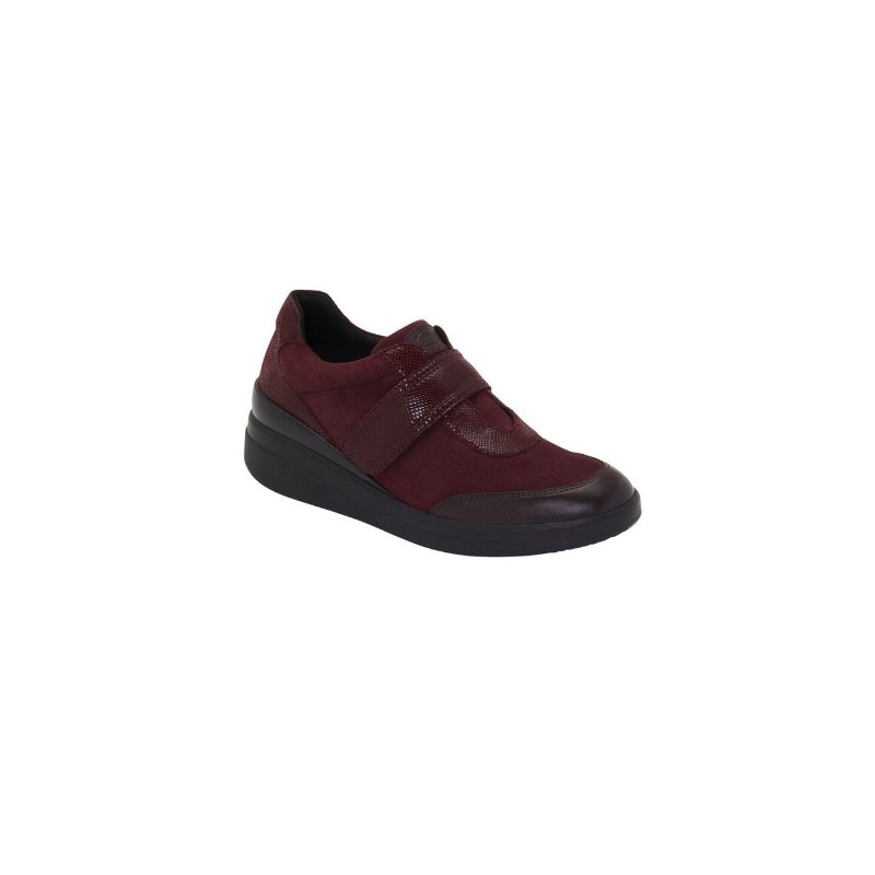 Scholl Shoes Calzatura Emma Strap Suede+leather Woman Wine Pelle Scamosciata + Pelle 38