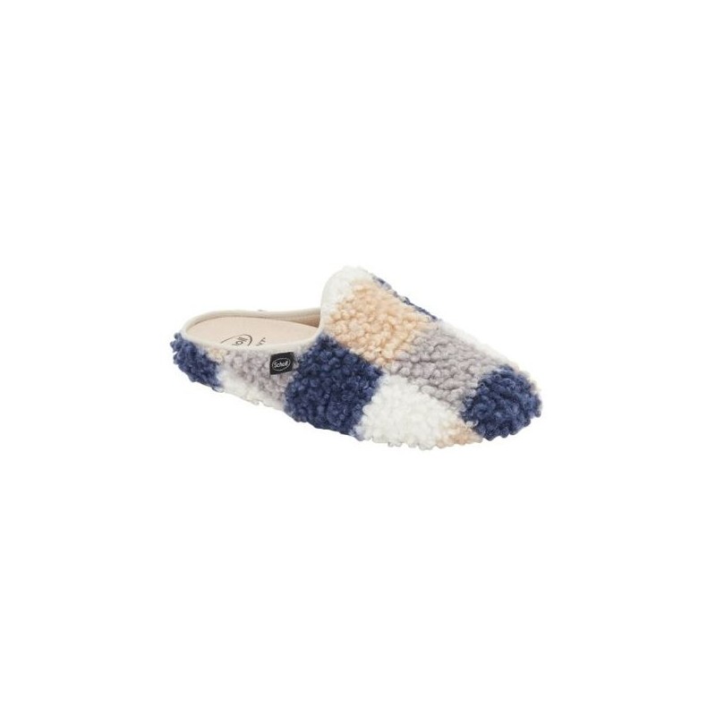 Scholl Shoes Calzatura Maddy Curly Synthetic Fur Woman Blue/multi Pelliccia Sintetica Arricciata 37