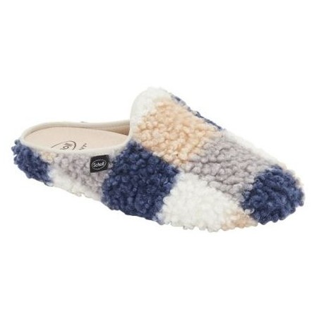 Scholl Shoes Calzatura Maddy Curly Synthetic Fur Woman Blue/multi Pelliccia Sintetica Arricciata 37