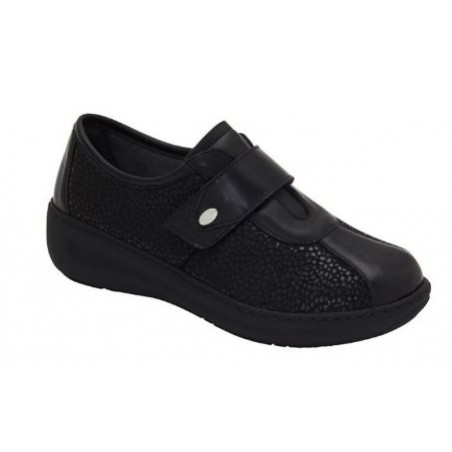 Scholl Shoes Calzatura Magali' Elasticated+leather Woman Black Elasticizzato + Pelle 38