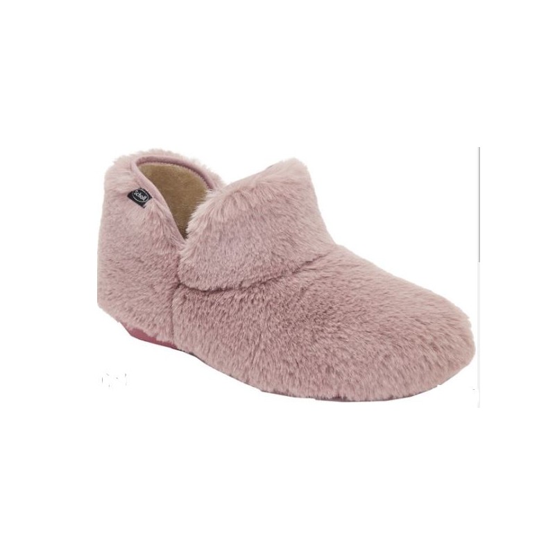 Scholl Shoes Calzatura Molly Bootie Synthetic Fur Woman Dusty Pink Pelliccia Sintetica 38