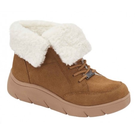 Scholl Shoes Calzatura Stelvio Suede+synthetic Fur Woman Camel Pelle Scamosciata + Pelliccia Sint. 37