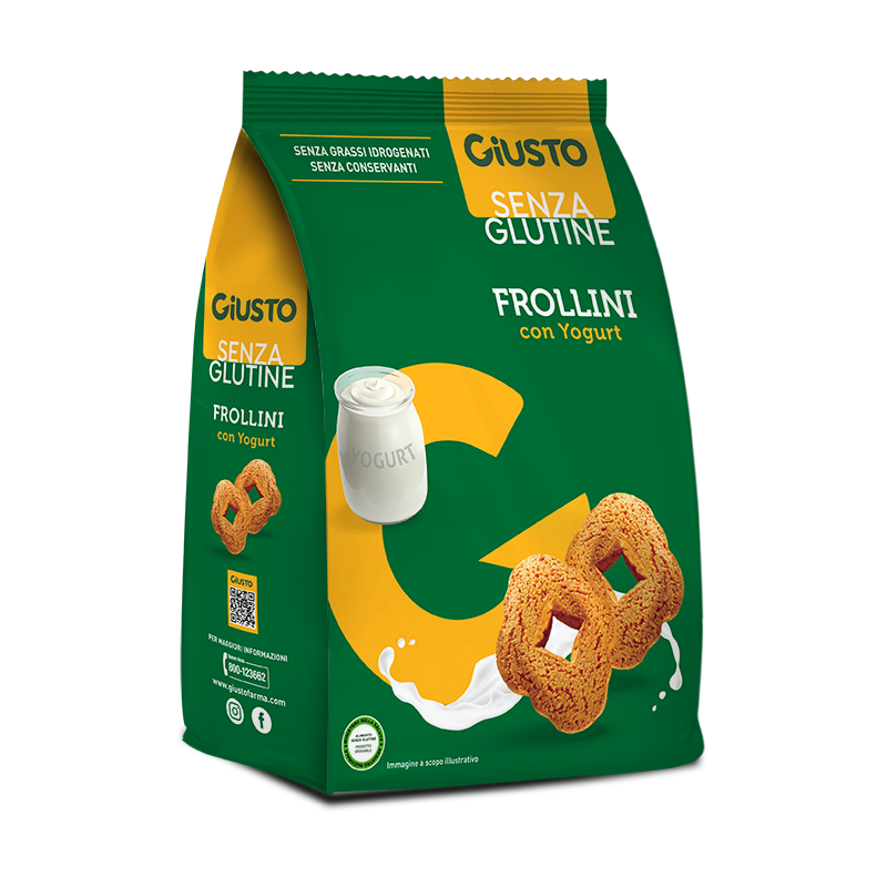 Farmafood Giusto Senza Glutine Frollini Yogurt 250 G