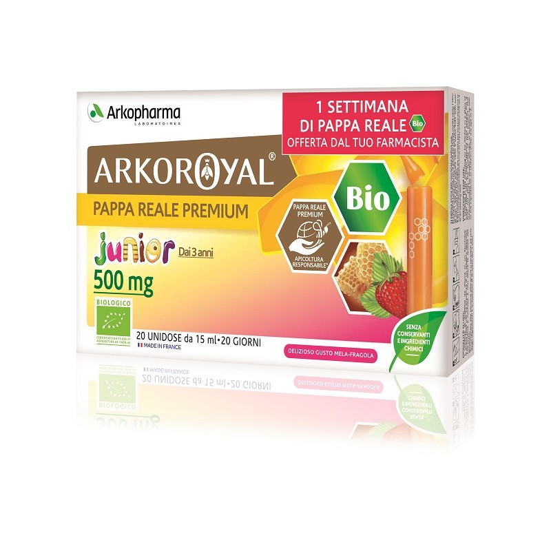 Arkofarm Arkoroyal Junior Pappa Reale 500mg Bio 20 Fialoidi Promo