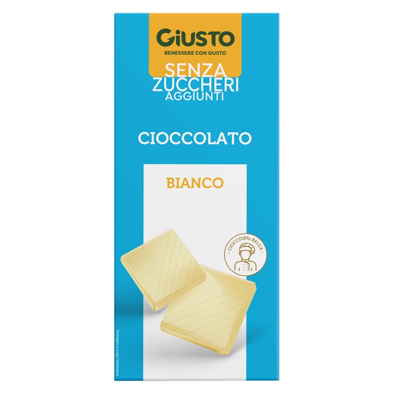 Farmafood Giusto Senza Zucchero Cioccolato Bianco 85 G