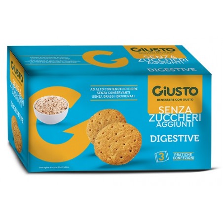 Farmafood Giusto Senza Zucchero Biscotti Digestive 3 Pezzi Da 75 G