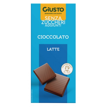 Farmafood Giusto Senza Zucchero Tavoletta Cioccolato Latte 85 G