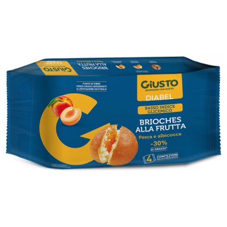 Farmafood Giusto Diabel Brioche Frutta 4 Pezzi Da 45 G