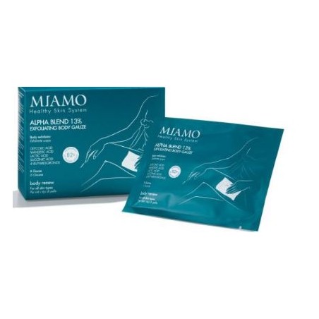 confezione 6 garze monouso miamo body renew esfoliante corpo