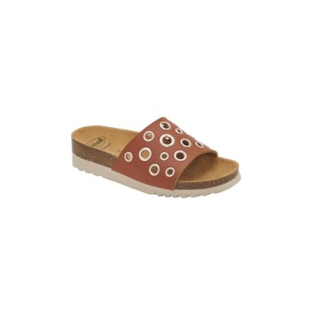 Scholl Shoes Magaluf Synthetic Woman Cognac 37 Materiale Similpelle Fodera Tomaia Feltro Sottopiede Microfibra Suola Eva Fitting