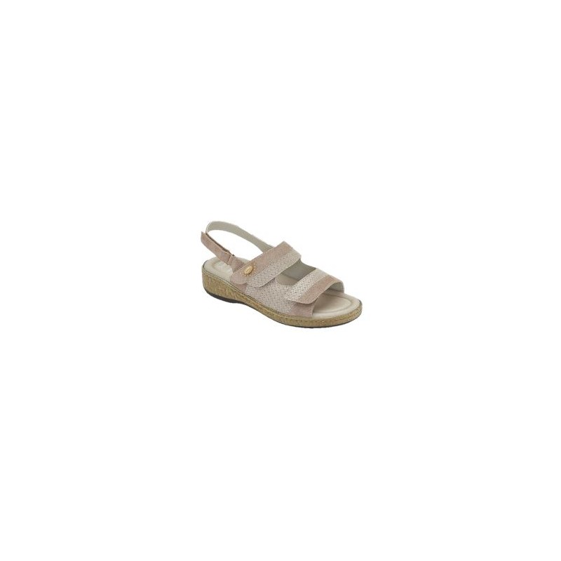 Scholl Shoes Marinella Sandal Printed Synthetic+suede Woman Taupe 40 Materiale Similpelle Spazzolata+pelle Scamosciata Fodera To