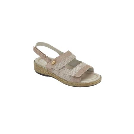 Scholl Shoes Marinella Sandal Printed Synthetic+suede Woman Taupe 40 Materiale Similpelle Spazzolata+pelle Scamosciata Fodera To