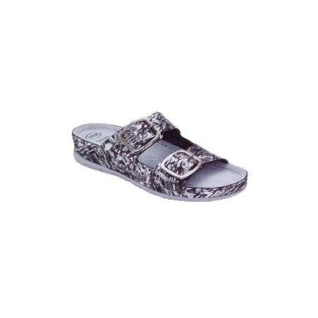 Scholl Shoes Aberdeen Printed Synthetic Woman Pewter 37 Materiale Similpelle Stampata Fodera Tomaia Sfoderato Sottopiede Pelle S